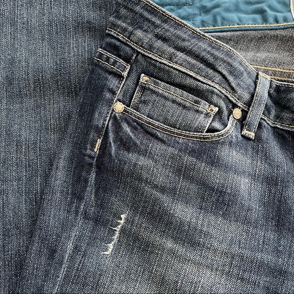 Paige Skyline Peg Denim Jeans Low Rise - Picture 8 of 10